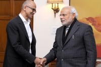 Microsoft ceo satya nadella meets pm narendra modi