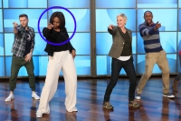 Michelle obama shows off her dance moves on the ellen degeneres show