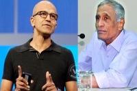Sathya nadella father opposes to ap government about ap capital