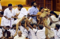 In kerala assembly women mla harrased by male mla