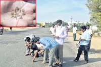 Gold pieces found on nalgonda road