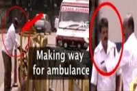 Retired army man made way for an ambulance cop thrashed him