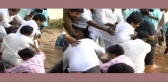 Minister chiranjeevi fall in water from boat at kakinada
