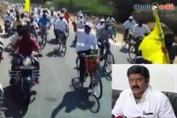 Balakrishna kicks off cycle yatra for lepakshi festival