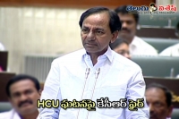 Telangana cm kcr fire in assembly on hyderabad central university issue