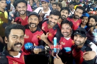 Suriya chennai singam team won cricket match