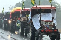 Farmers protest unions postpone tractor march due to rains set to intensify stir in coming days