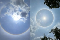 Hyderabad witnesses rare atmospheric phenomenon sun halo