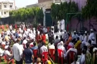 Hathras case at bjp leader s house rally held in support of the accused