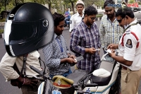 Must have helmet and driving licence in hyderabad
