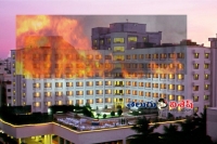 Fire accident in katriya hotel at somajiguda