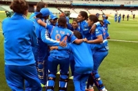 India women celebrate historic series win