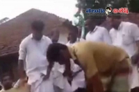 Kerala congress activists slaughtering calf
