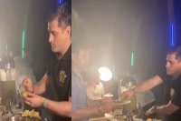 Ms dhoni serving pani puri in maldives video goes viral
