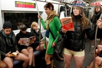 Pantless subway riders spotted in new york