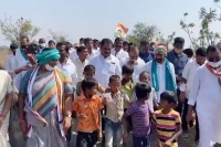 Revanth reddy 140km pada yatra begins from yellikal in support of farmers