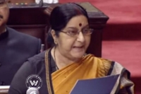 Pakistan made jadhav s wife mother appear as widows to him says sushma swaraj in parliament