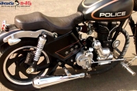 The telangana government presenting brand new royal enfield bullets to hyderabad police