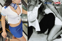 Air hostess caught red handed having romance with passenger in plane bathroom