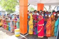 Ap panchayat elections updates 38 07 voter turnout till 10 30am vizianagaram tops with 48 polling