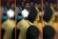 Actor politician balakrishna caught on camera slapping fan