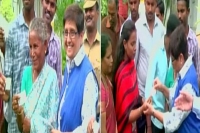 Kiran bedi distributes tickets to villagers for kabali