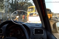 Bengaluru cop throws shoe at bikers for not wearing helmets