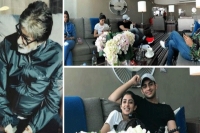 Amitabh bachchan shares candid pictures family from their holiday