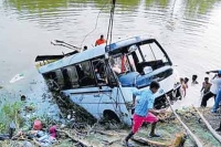 Bihar tragedy 40 killed as bus falls into roadside pond in madhubani