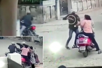 Two bike borne miscreants snatch chain from a woman in gwalior