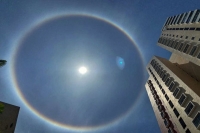 Bengaluru witnesses rare 22 degree circular halo around sun
