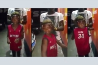 Boy who can turn his head around 180 degrees