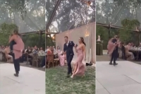 Viral video groom piggybacks bride while dancing watch what happens next