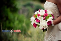 Bride shocks every one with puppy bouquets