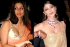 Falling saree pallu of cine actresses