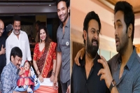 Prabhas and chiranjeevi celebrate diwali with vishnu manchu and family