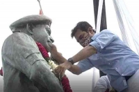 Galwan martyr colonel santosh babu s statue unveiled in suryapet