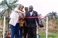 Bridge collapses in congo during ribbon cutting ceremony as onlookers conceal delight