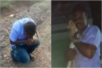 Heartwarming video man giving cpr to to revive injured monkey in tamil nadu