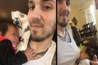 New dad finds an innovative way to breastfeed his daughter