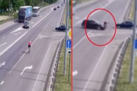Cyclist has this happen to him but who was in the wrong