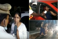 Young girls caught in drunk and drive test at jubilee hills