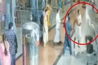 Priest attacks devotee at secunderabad ganesh temple cctv footage