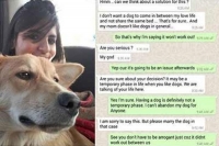 Woman turned down marriage proposal because of dog