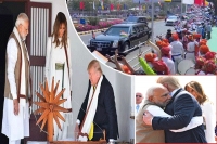 Donald trump melania spin gandhi charkha at sabarmati ashram