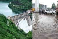 Heavy rains falling from last four days in telugu states