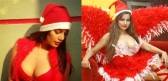 Poonam pandey warm wishes on merry xmas