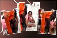 Viral video woman gets stuck under elephant statue at gujarat temple
