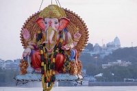 Ganesh immersion continues in peaceful atmosphere
