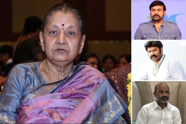 ఇందిరాదేవి మరణం పట్ల చిరంజీవి, బాలకృష్ణ సహా ప్రముఖుల దిగ్ర్భాంతి